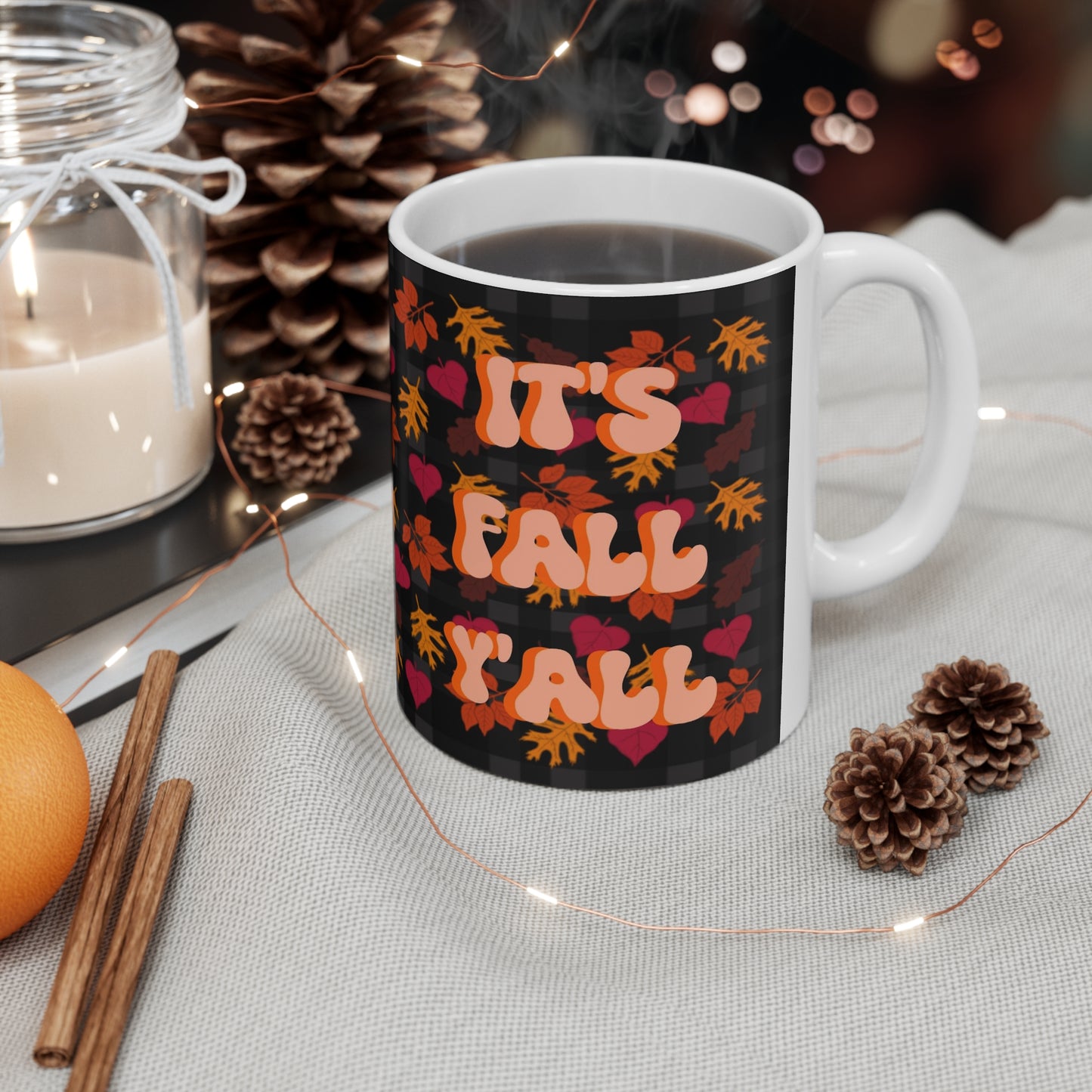 "It's Fall Y'all" Autumn Ceramic Mug 11oz