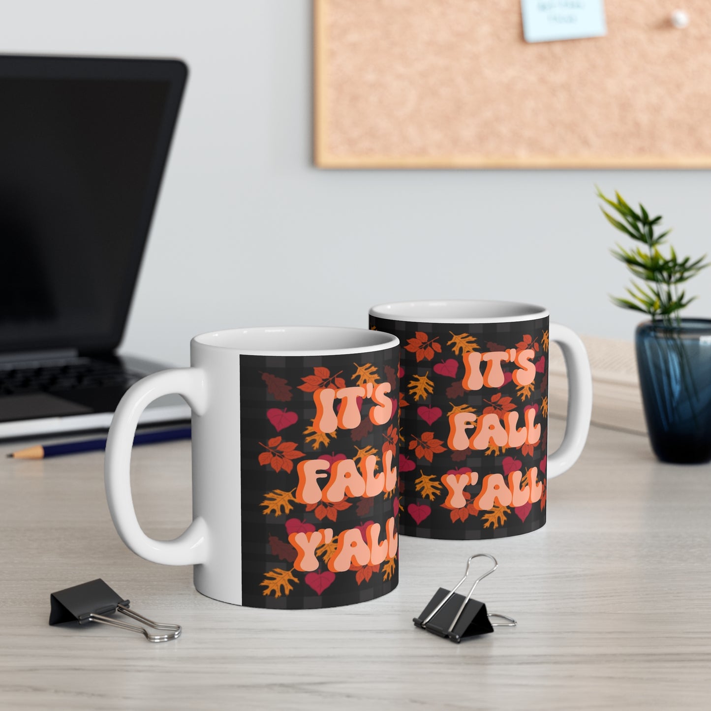 "It's Fall Y'all" Autumn Ceramic Mug 11oz
