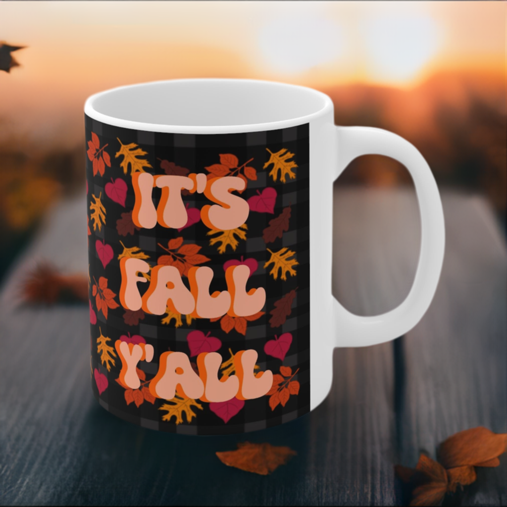 "It's Fall Y'all" Autumn Ceramic Mug 11oz