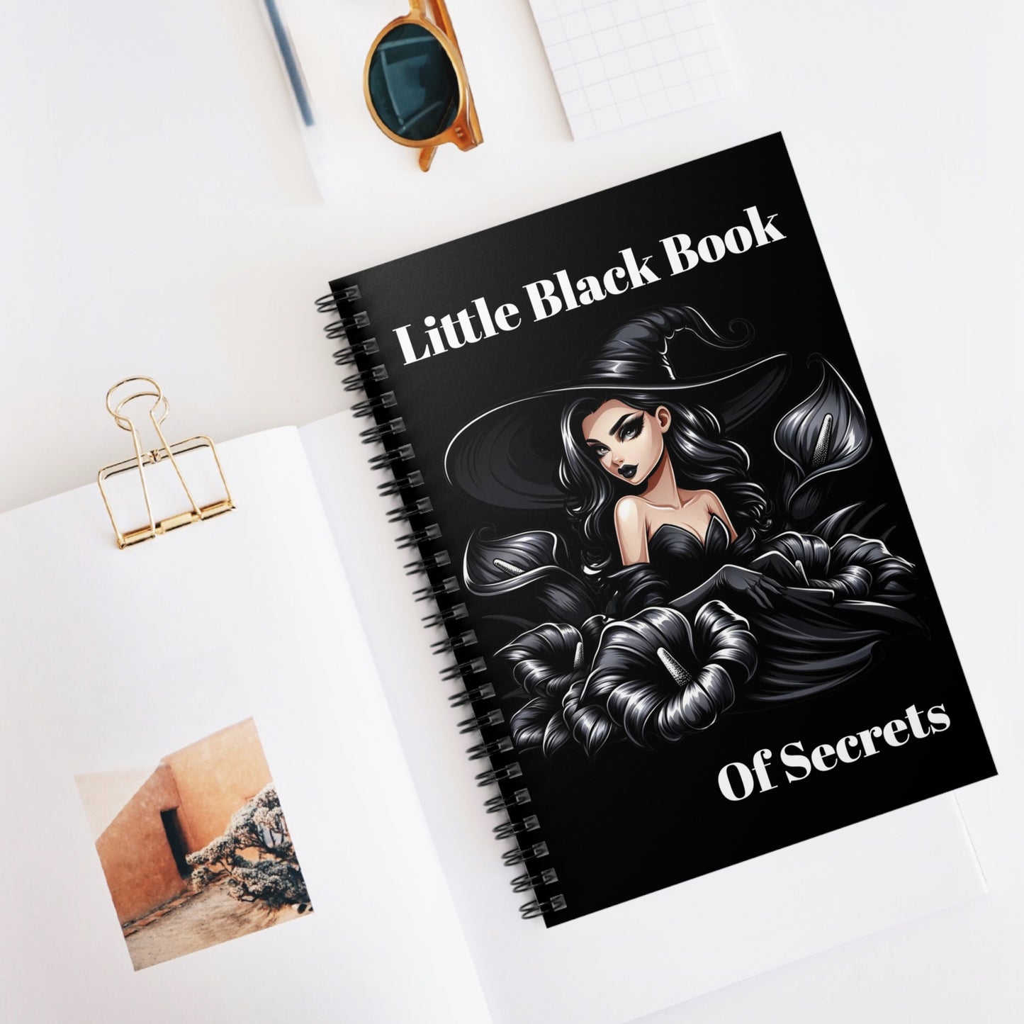 Little Black Book Of Secrets Diary| Lined Notebook| Spiral Notebook| Notebook| Sketch Pad| Journal.