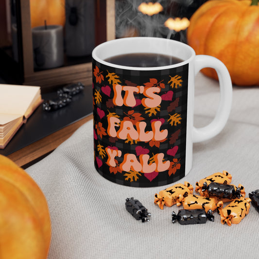 "It's Fall Y'all" Autumn  Ceramic Mug 11oz