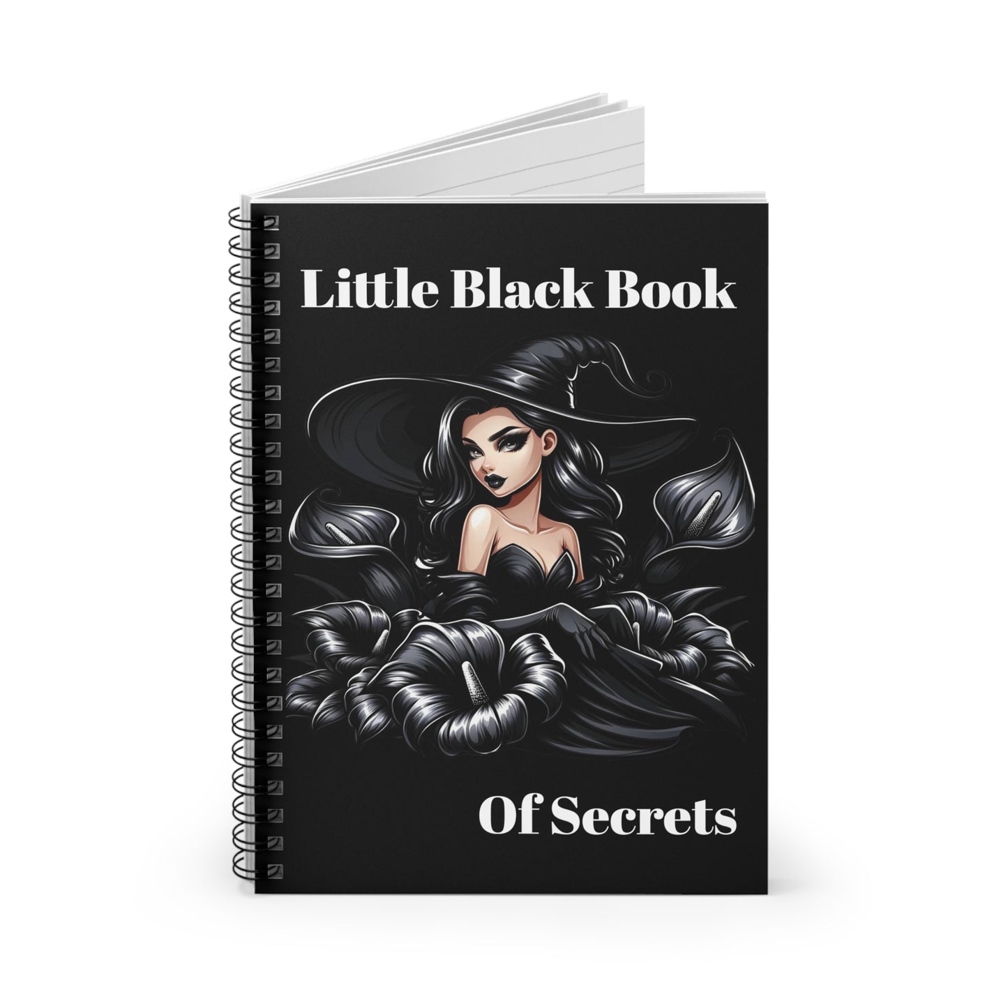 Little Black Book Of Secrets Diary| Lined Notebook| Spiral Notebook| Notebook| Sketch Pad| Journal.