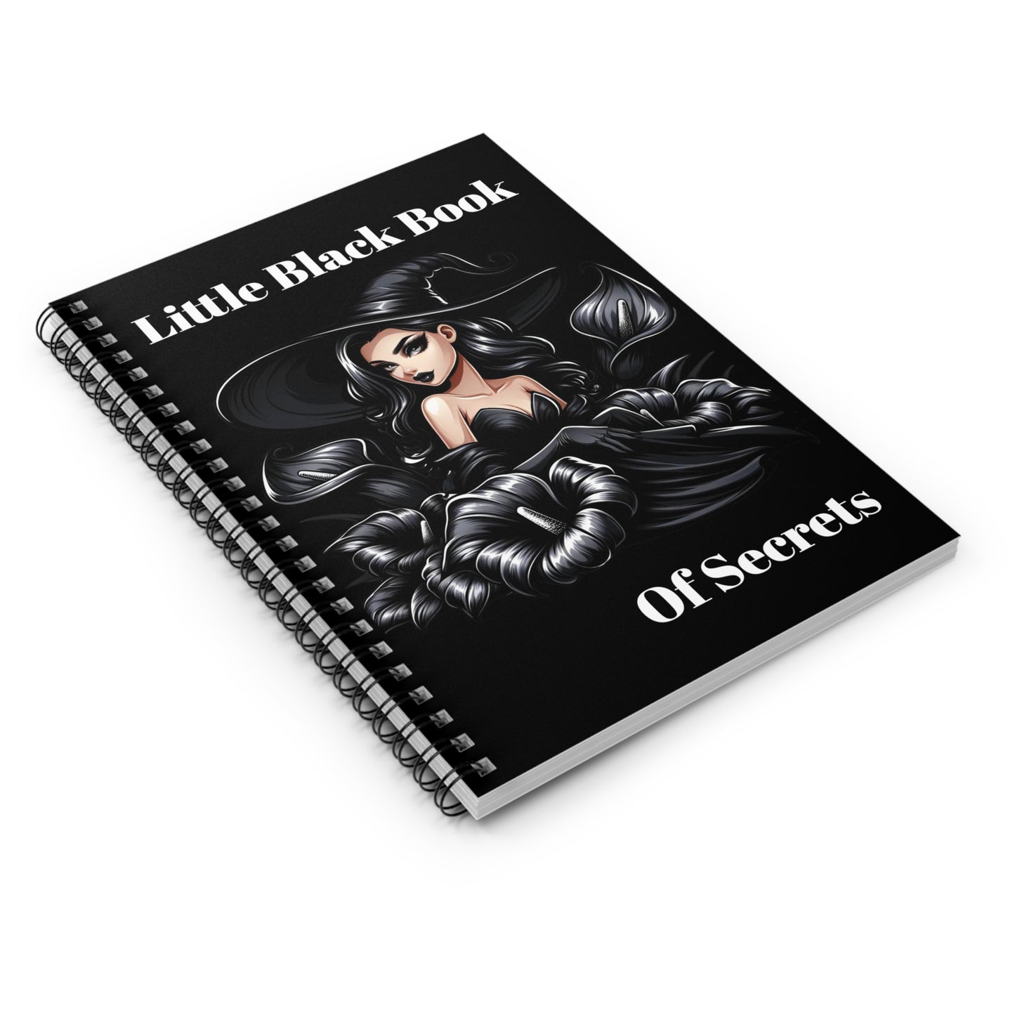 Little Black Book Of Secrets Diary| Lined Notebook| Spiral Notebook| Notebook| Sketch Pad| Journal.