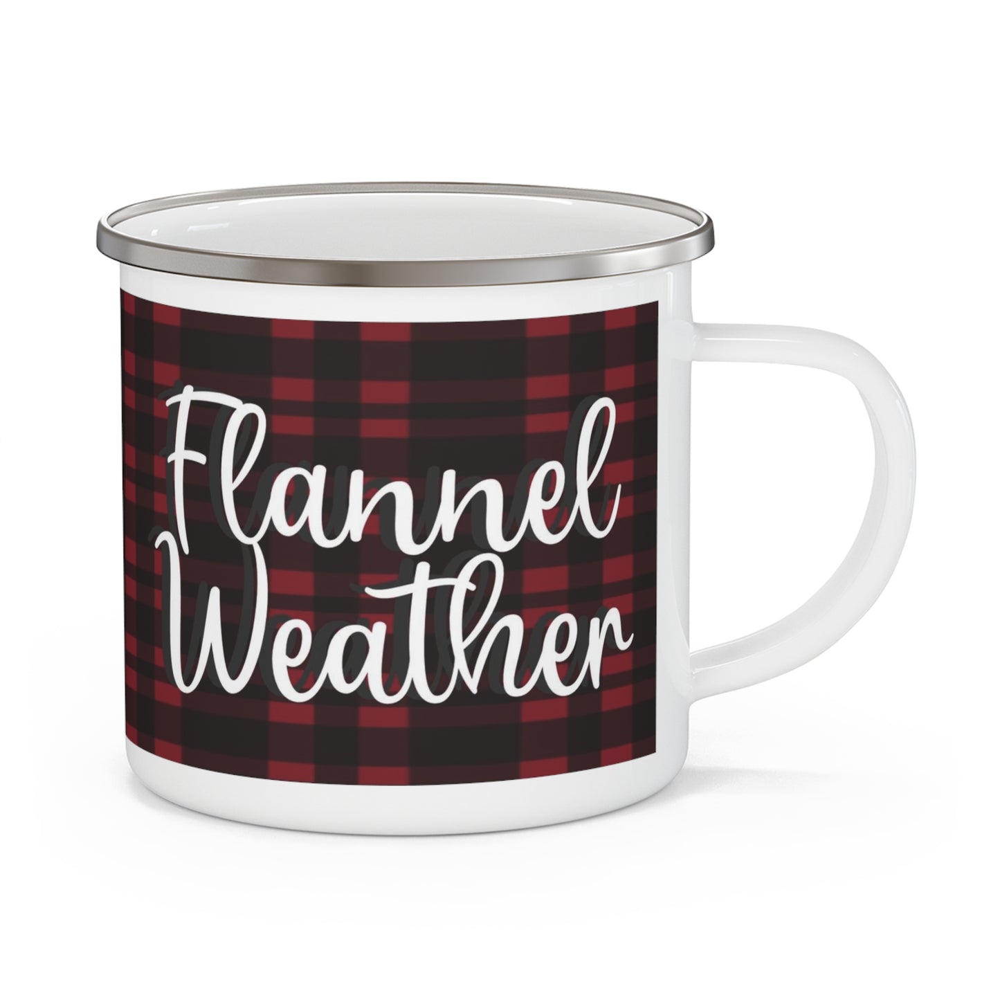 Flannel Weather Enamel Camping Mug