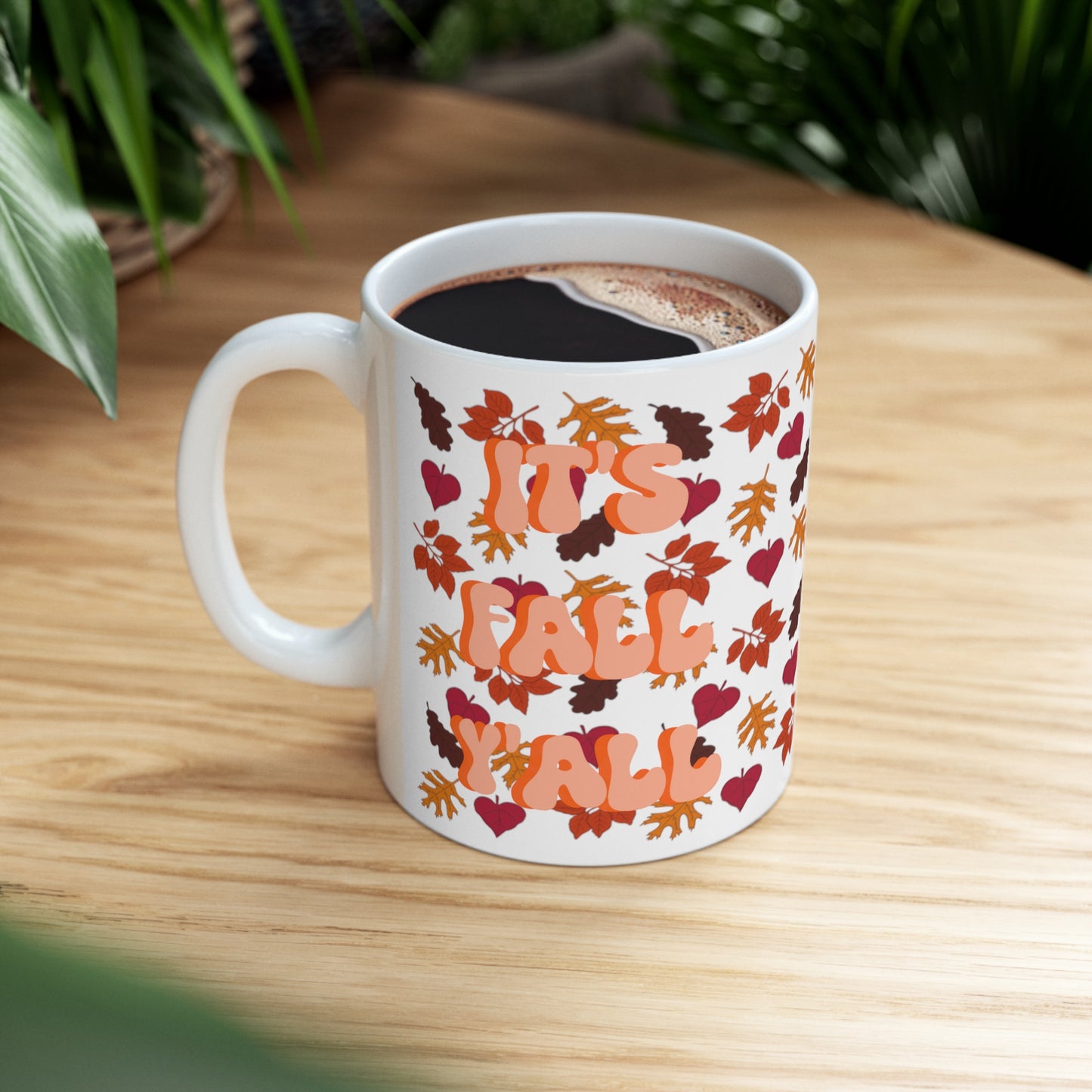 "It's Fall Y'all" Autumn Ceramic Mug 11oz