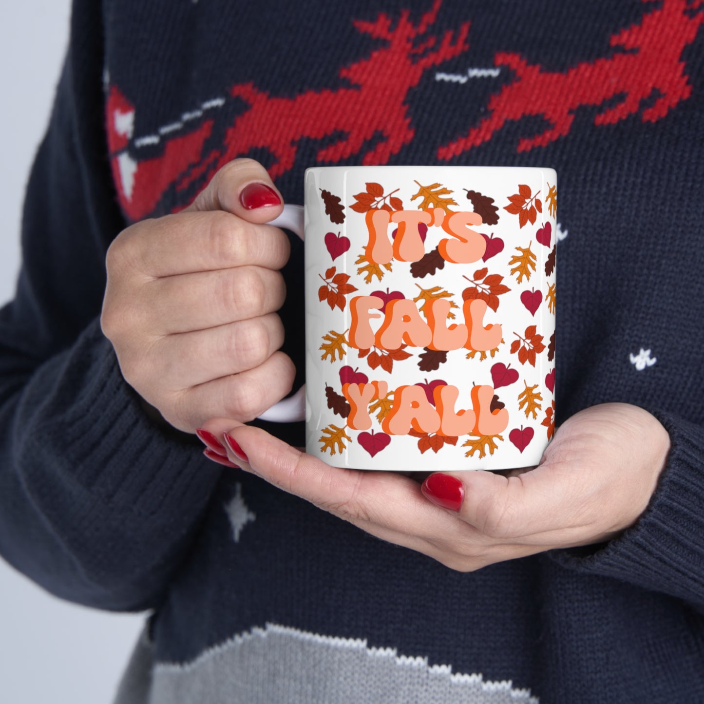 "It's Fall Y'all" Autumn Ceramic Mug 11oz