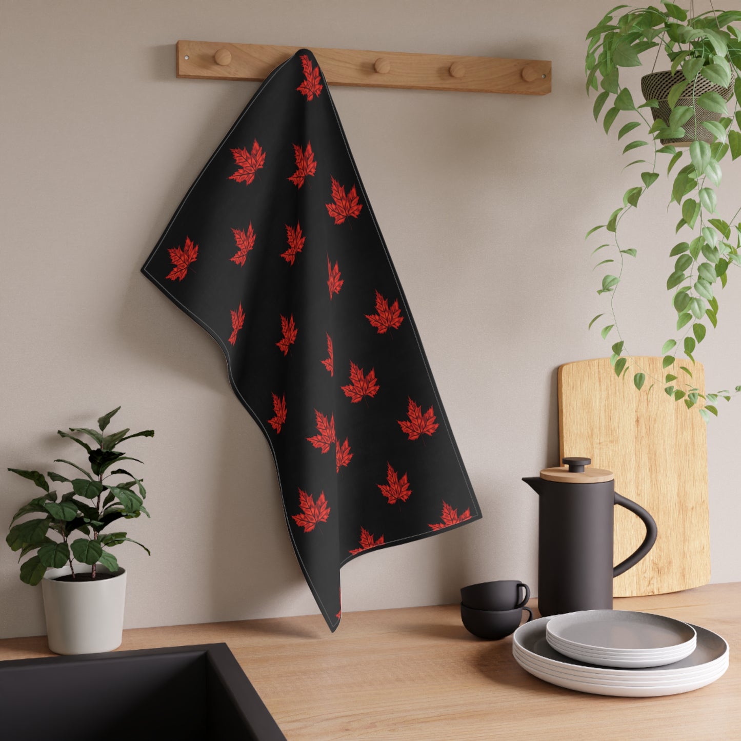 Fall Maple Leaf Kitchen Towel-Bringing Autumn Charm to Your Home