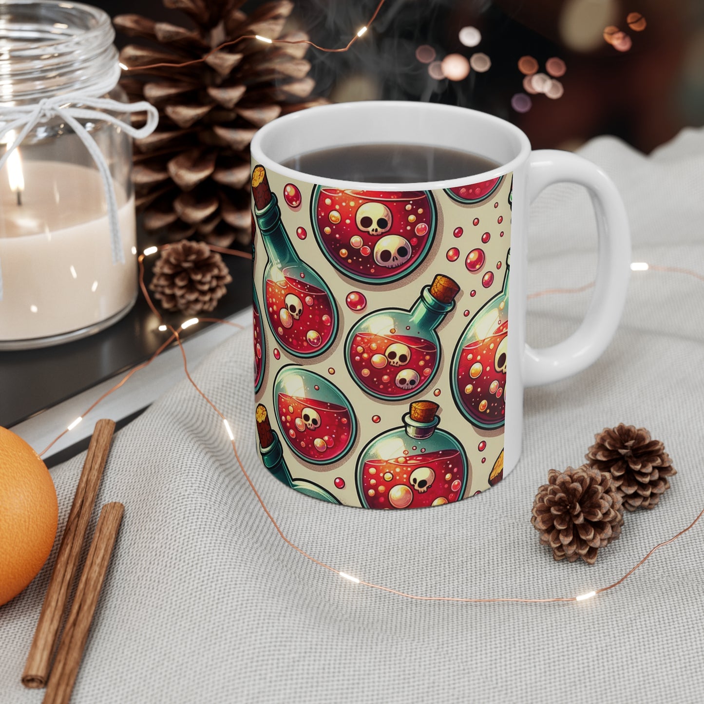 Red potion coffee cup mug. Red potion cup mug.