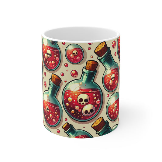 Red potion coffee cup mug. Red potion cup mug.