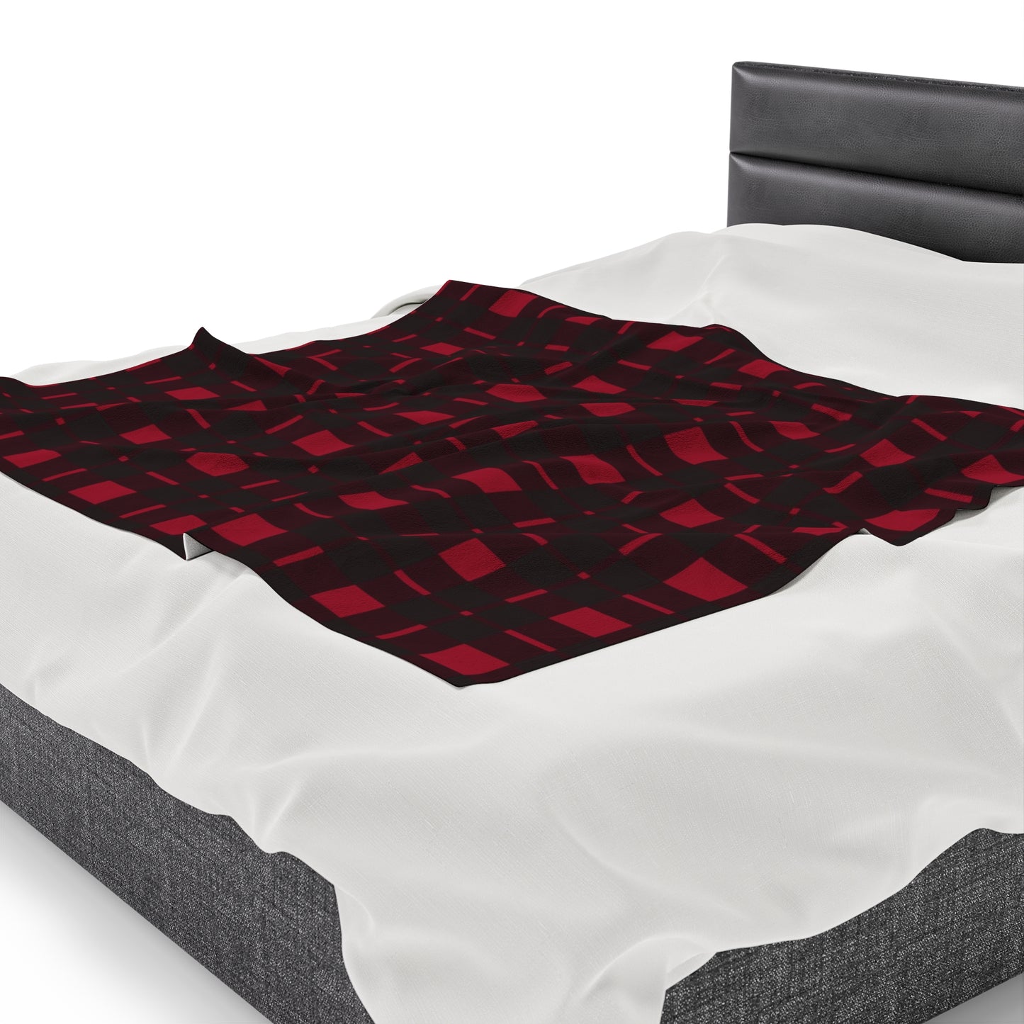 Red Flannel Plaid Velveteen Plus Blanket