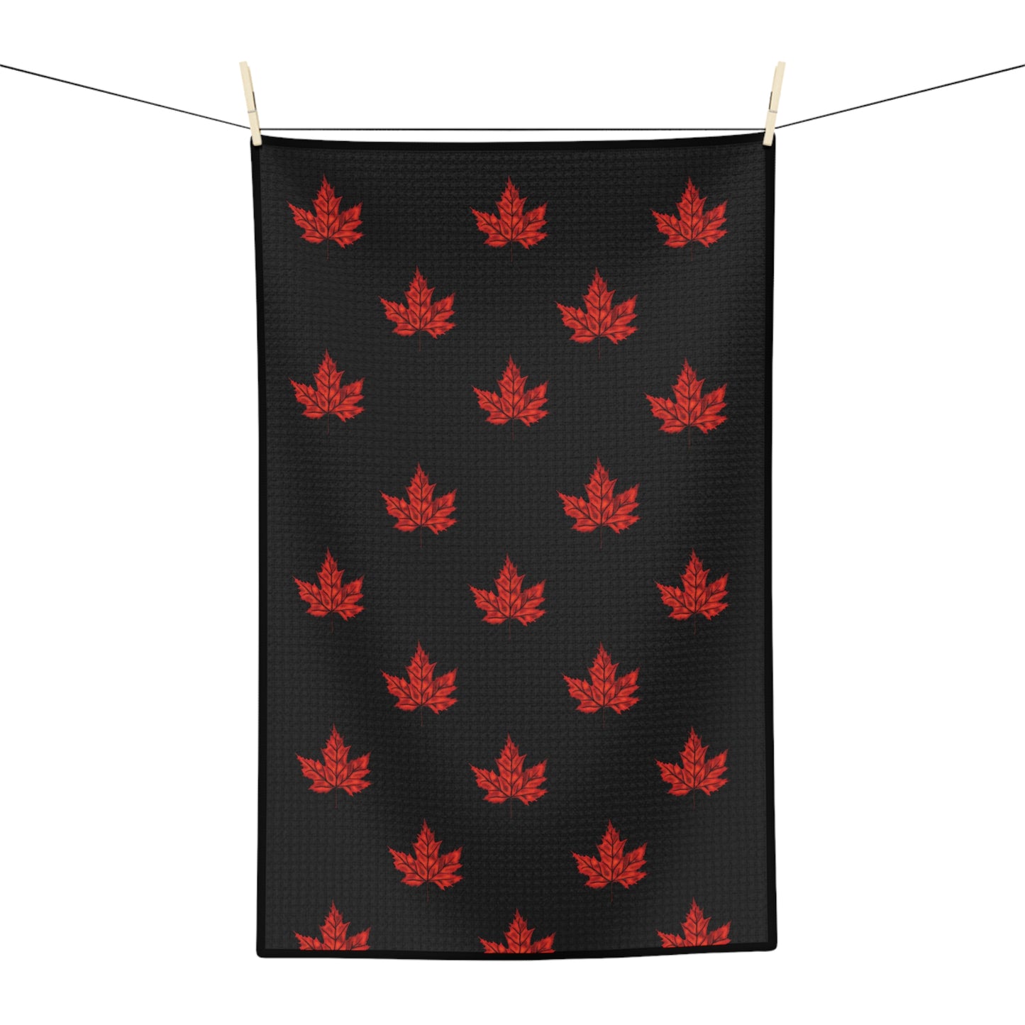 Luxuriously Soft Fall Maple Leaf Tea Towel