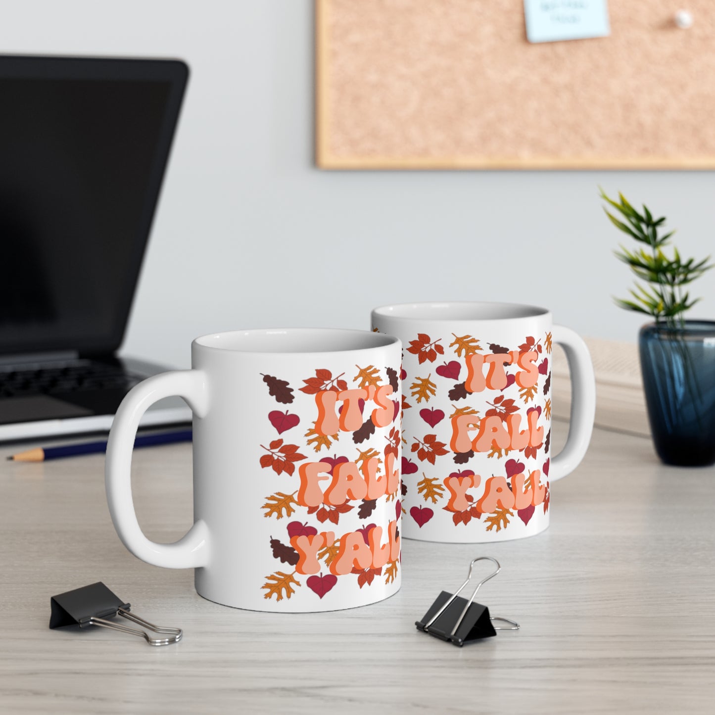 "It's Fall Y'all" Autumn Ceramic Mug 11oz