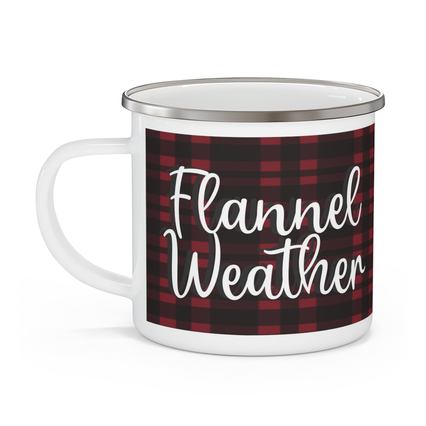 Flannel Weather Enamel Camping Mug