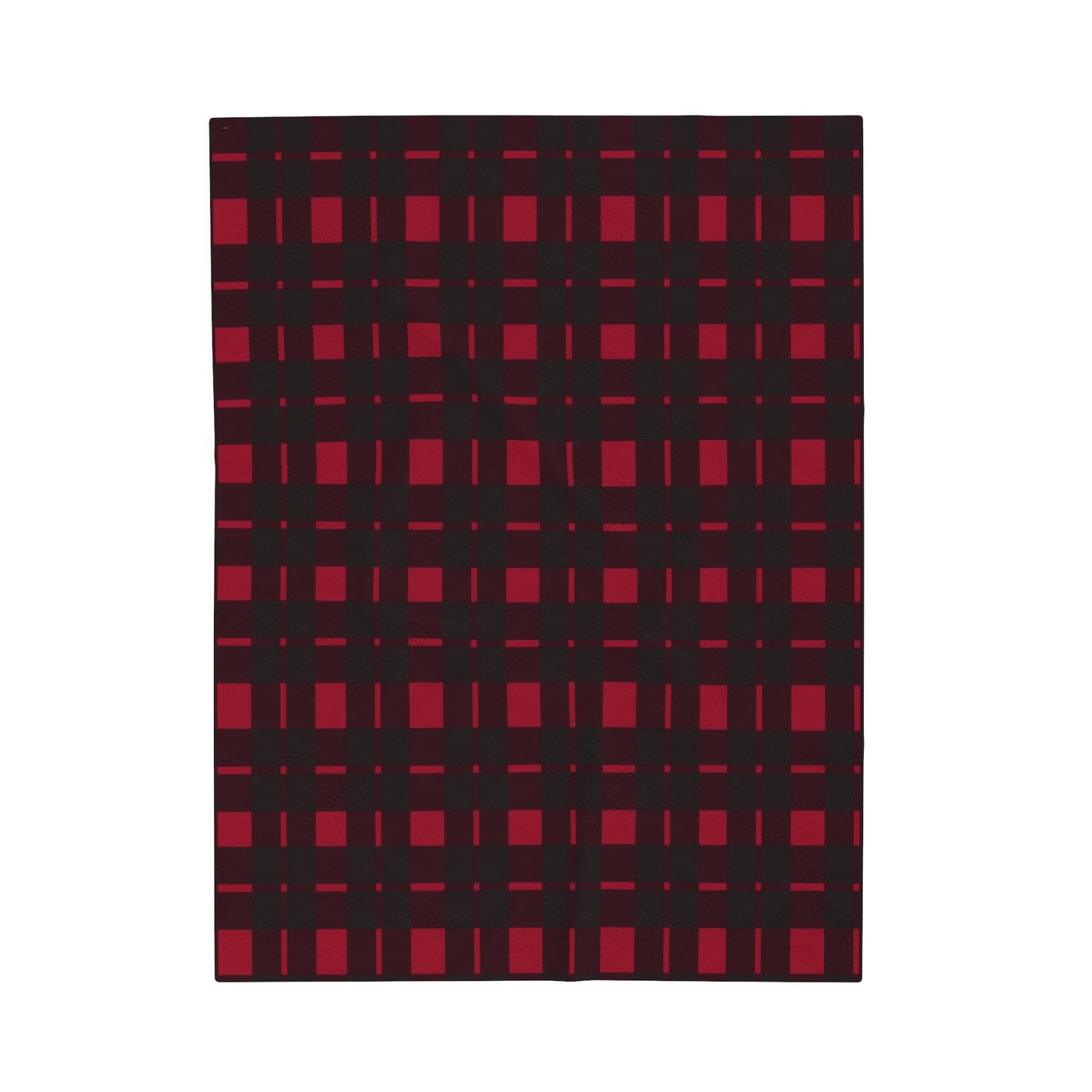 Red Flannel Plaid Velveteen Plus Blanket