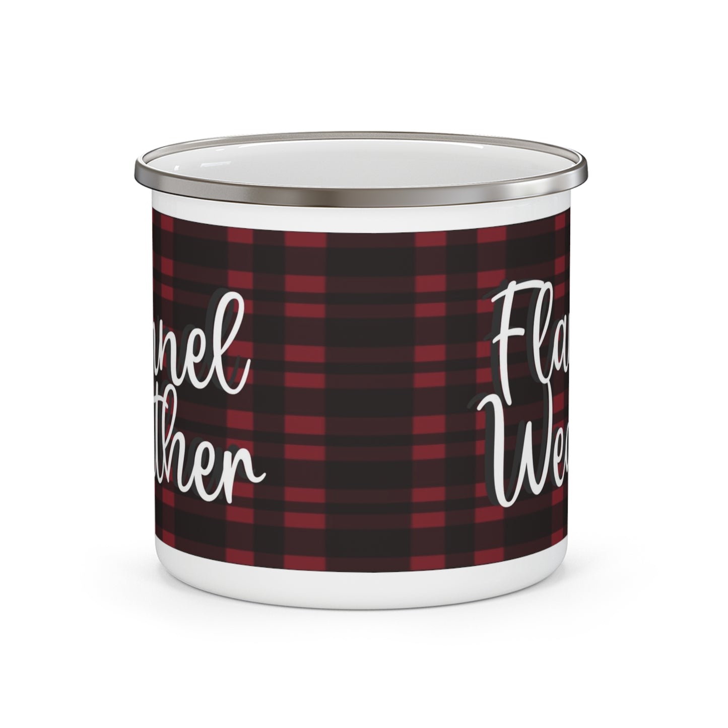 Flannel Weather Enamel Camping Mug