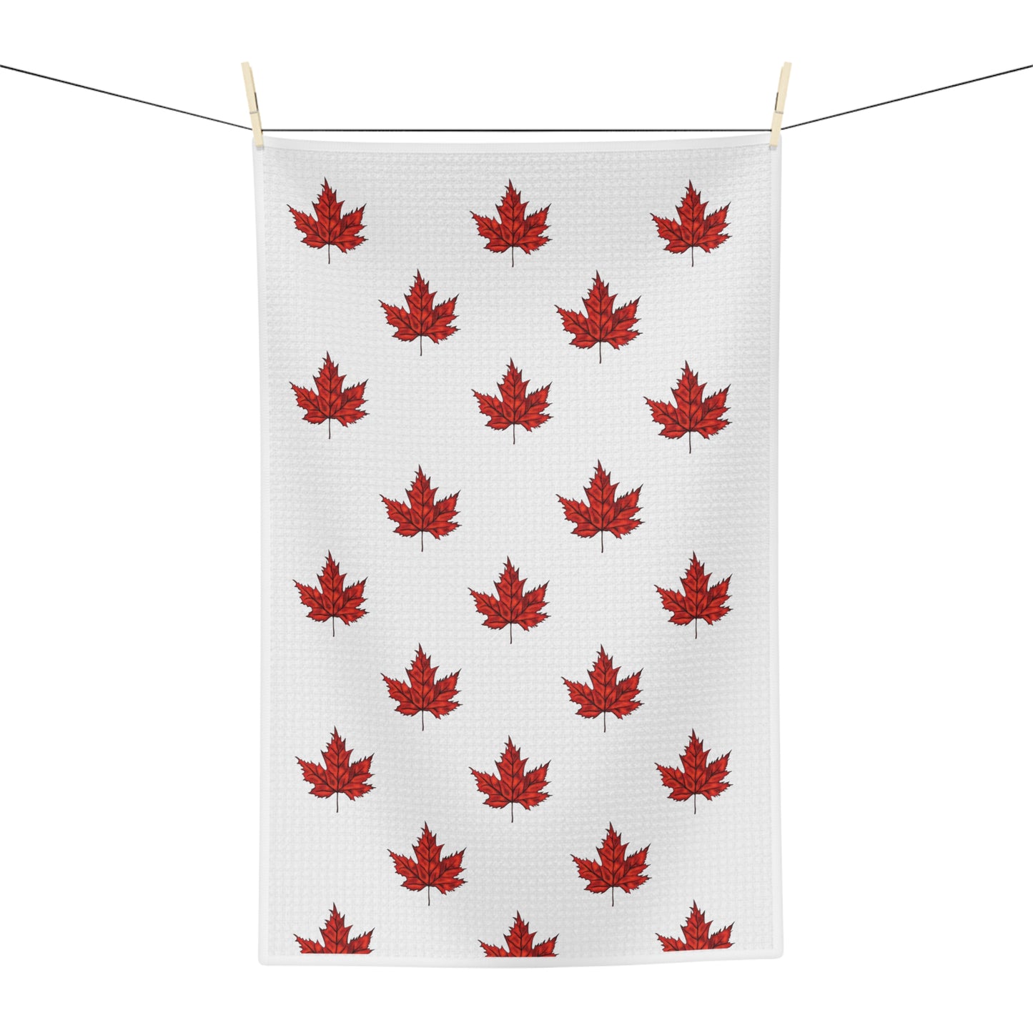 Luxuriously Soft Fall Maple Leaf Tea Towel