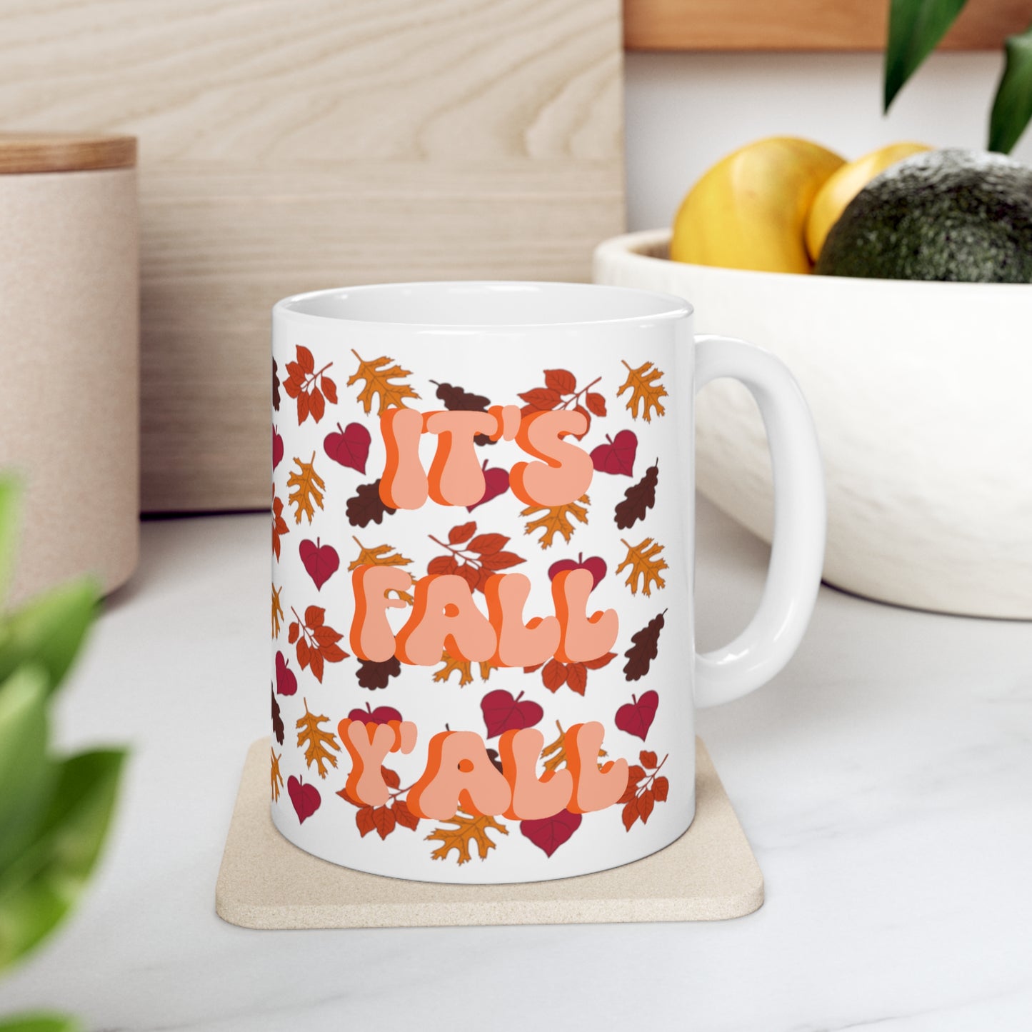 "It's Fall Y'all" Autumn Ceramic Mug 11oz