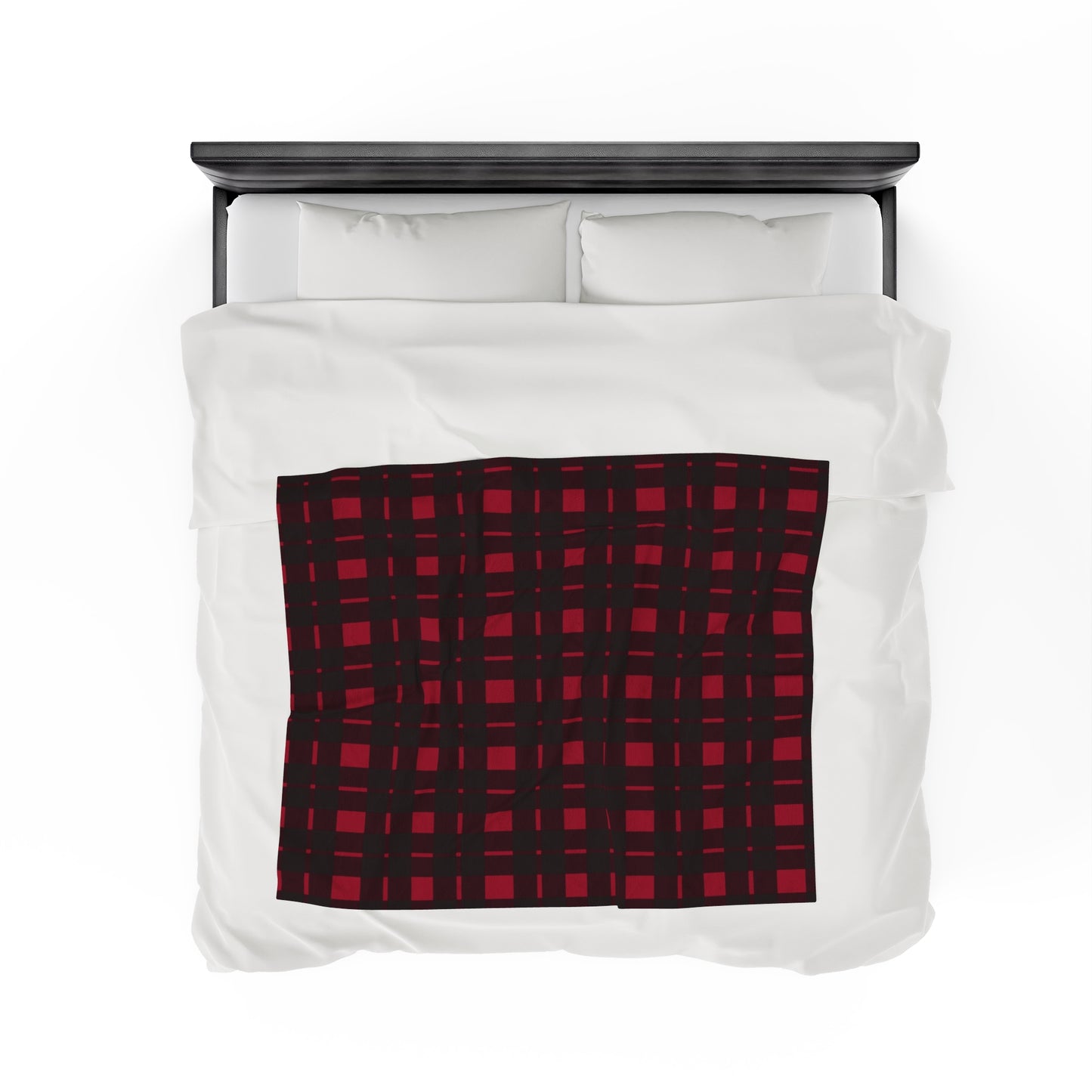 Red Flannel Plaid Velveteen Plus Blanket