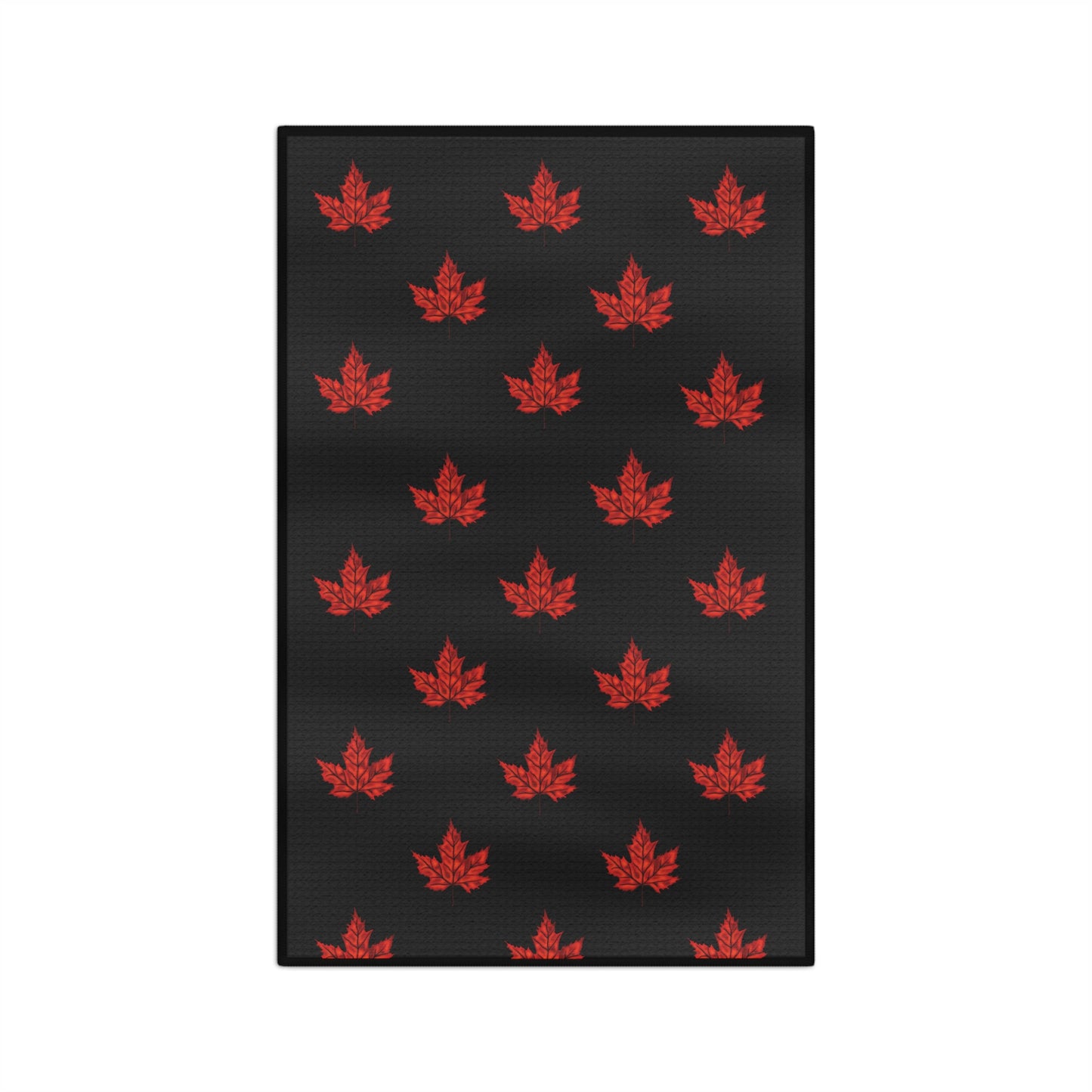 Luxuriously Soft Fall Maple Leaf Tea Towel