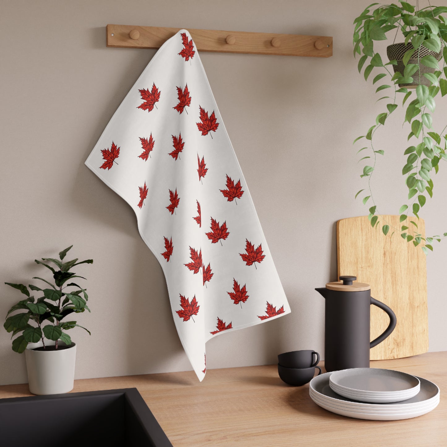 Fall Maple Leaf Kitchen Towel - Bringing Autumn Charm to Your Home