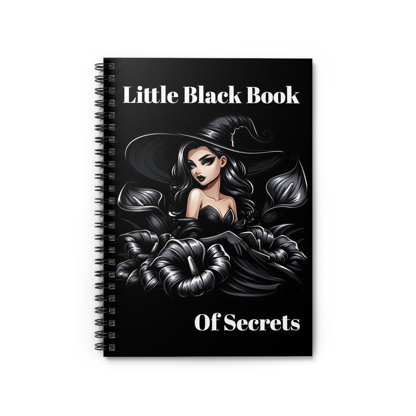 Little Black Book Of Secrets Diary| Lined Notebook| Spiral Notebook| Notebook| Sketch Pad| Journal.