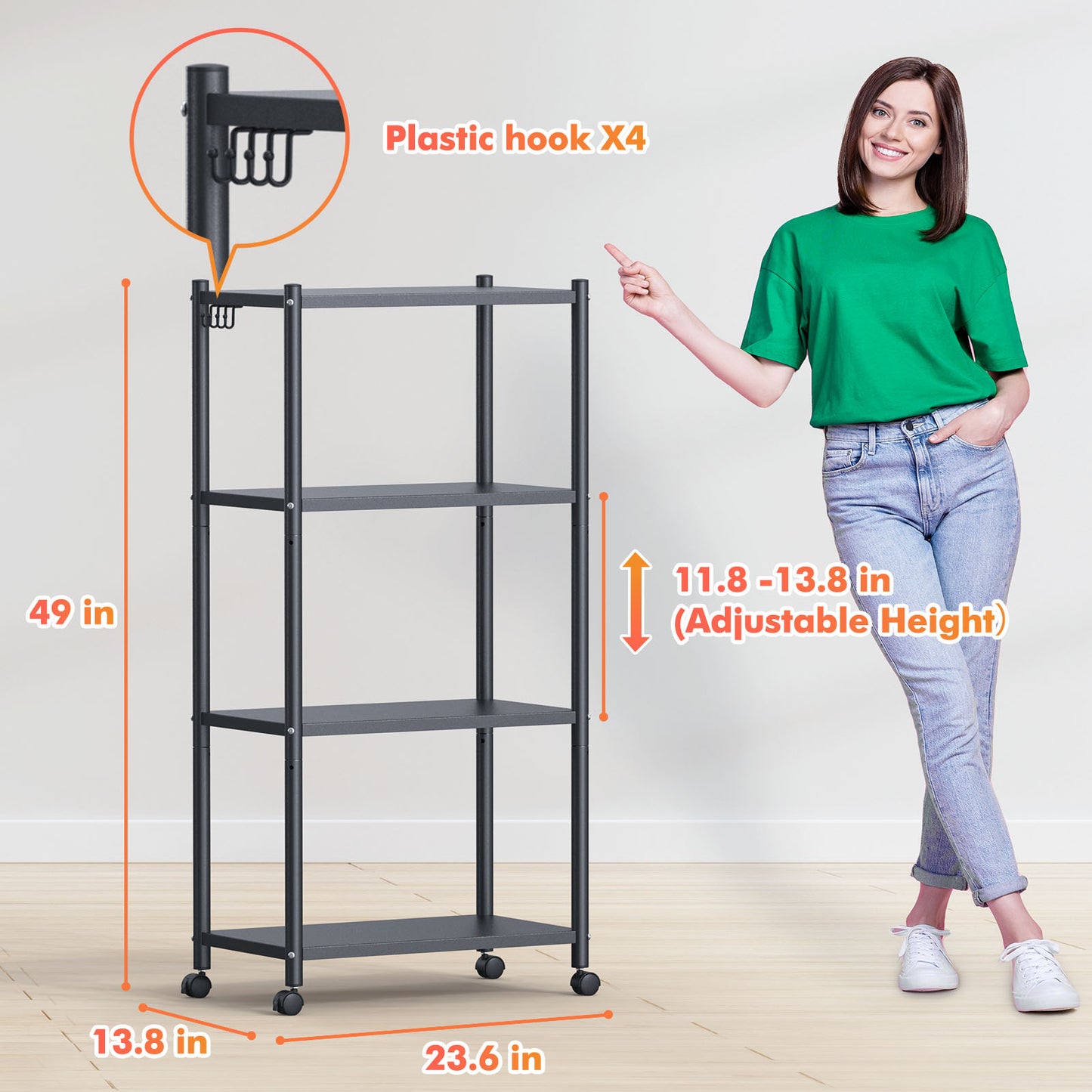 Heavy Duty Bakers Rack 4-Tier