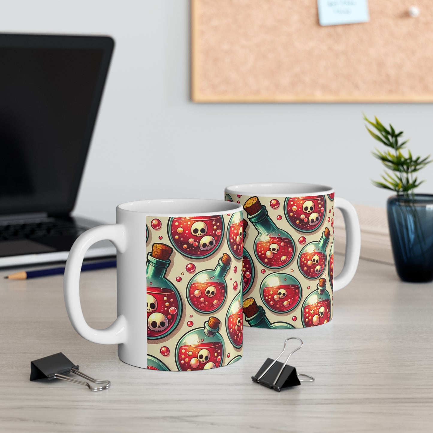 Red potion coffee cup mug. Red potion cup mug.