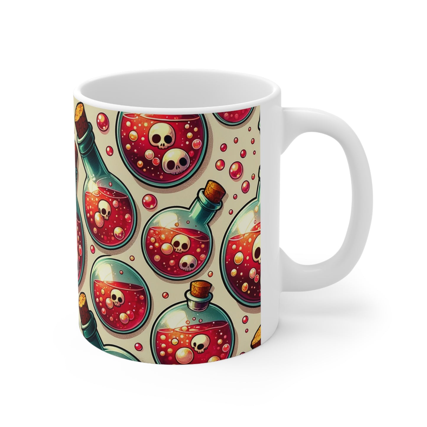 Red potion coffee cup mug. Red potion cup mug.