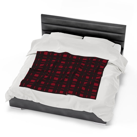 Red Flannel Plaid Velveteen Plus Blanket