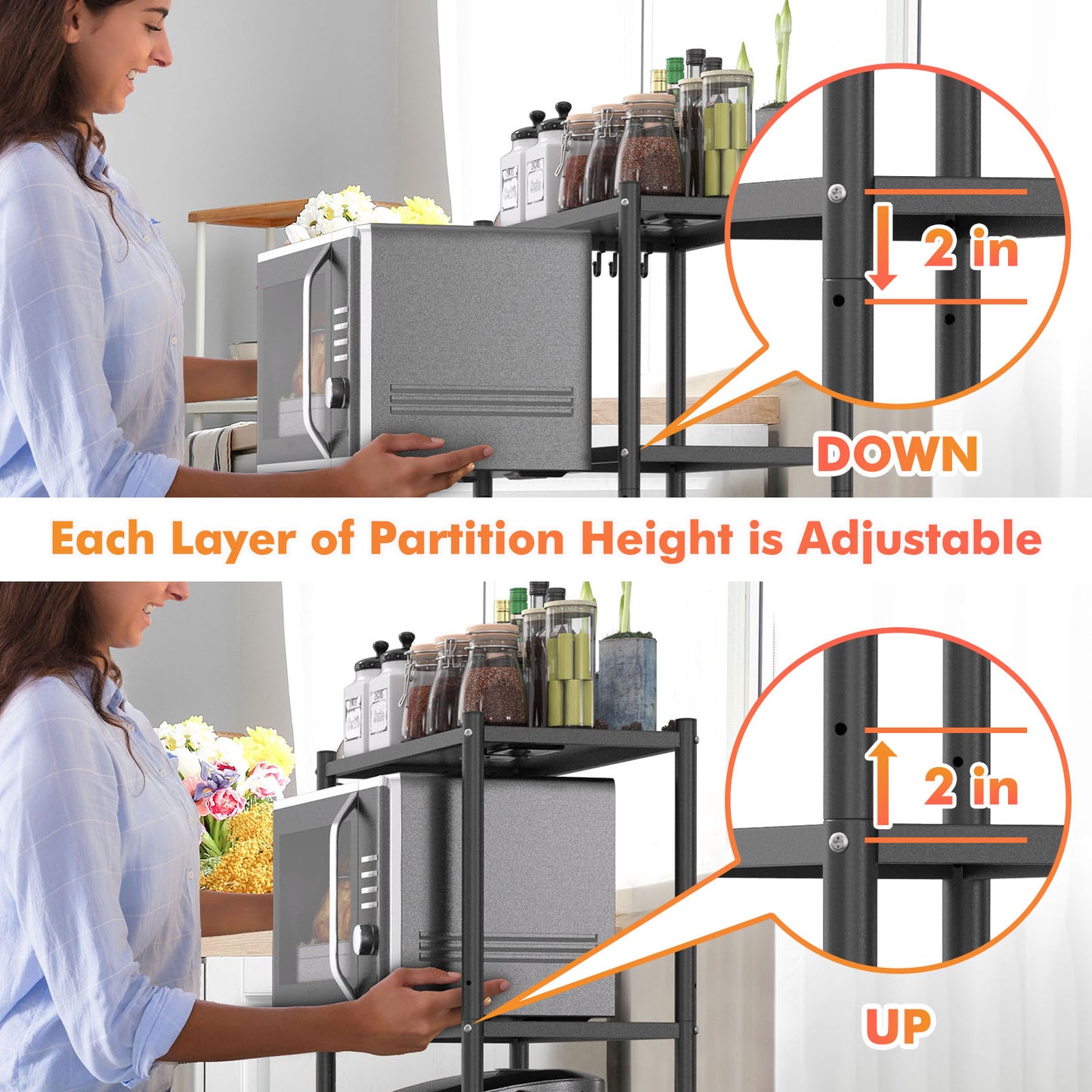 Heavy Duty Bakers Rack 4-Tier